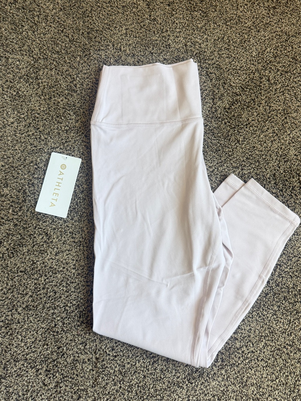 Athleta Women’s Pale Blush Transcend Leggings